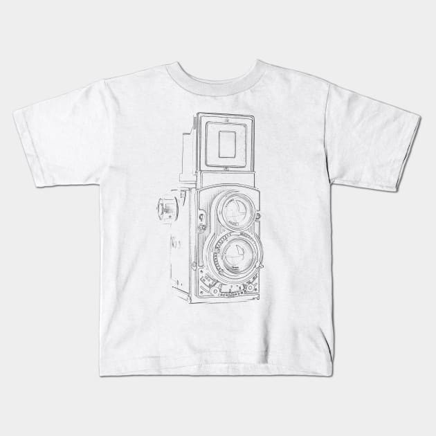 Vintage Camera Kids T-Shirt by VintCam